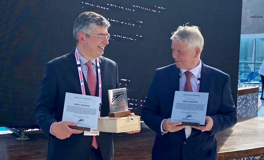 AERO 1 Highspeed award winner in the SHIPPAX Awards 2023