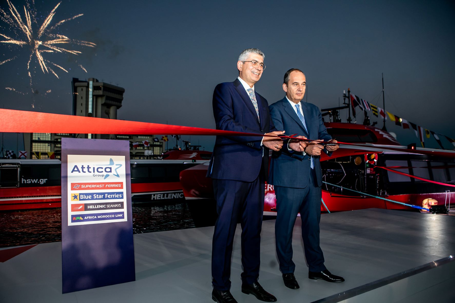 Attica Group inaugurates the 3 new AERO Highspeed vessels 