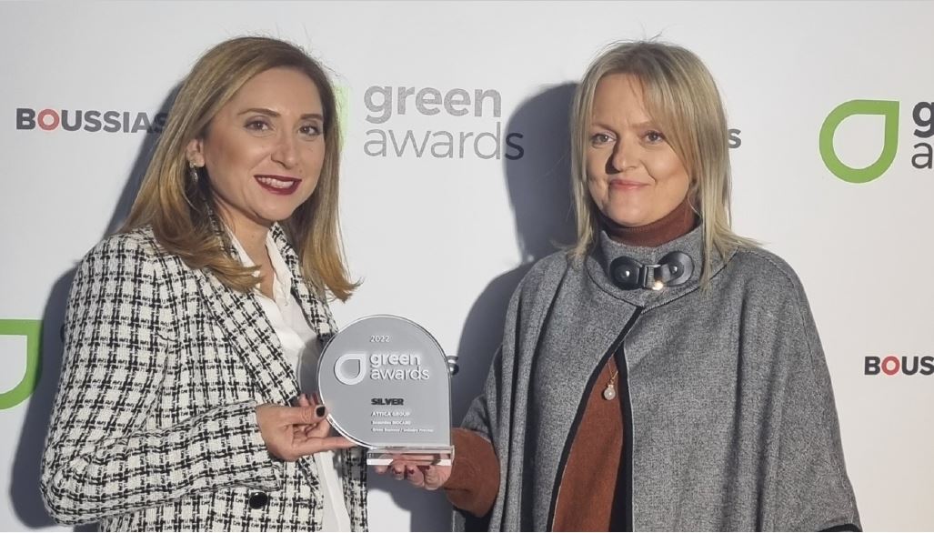 ΑΡΓΥΡΗ ΔΙΑΚΡΙΣΗ ΓΙΑ ΤΗΝ ΑΤΤΙCA GROUP ΣΤΑ GREEN AWARDS 2022