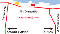 SUPERFAST FERRIES - MAP OF PATRAS