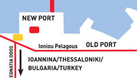 SUPERFAST FERRIES - MAP OF IGOUMENITSA